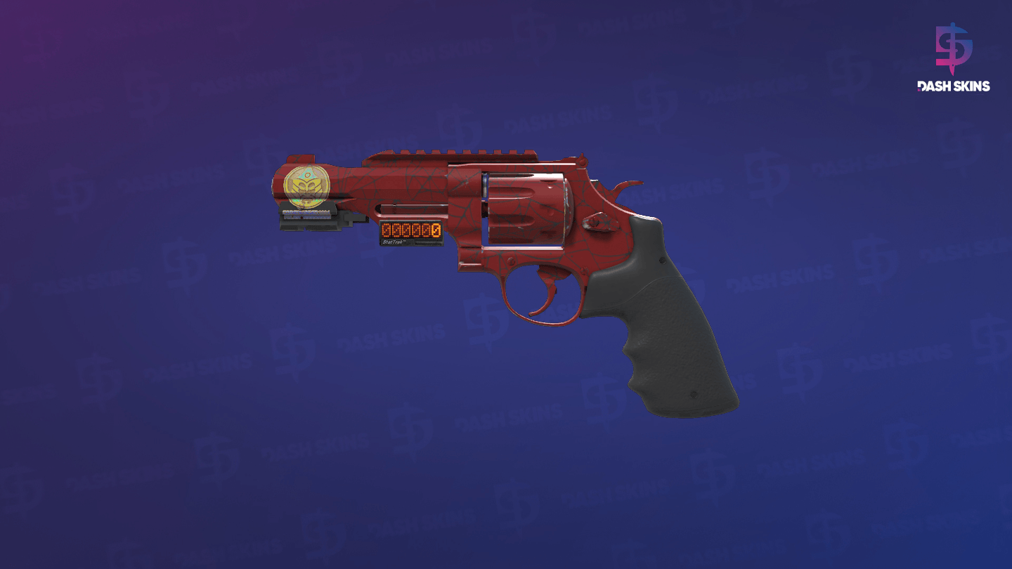 StatTrak™ R8 Revolver | Crimson Web (Minimal Wear) Screenshot Playside
