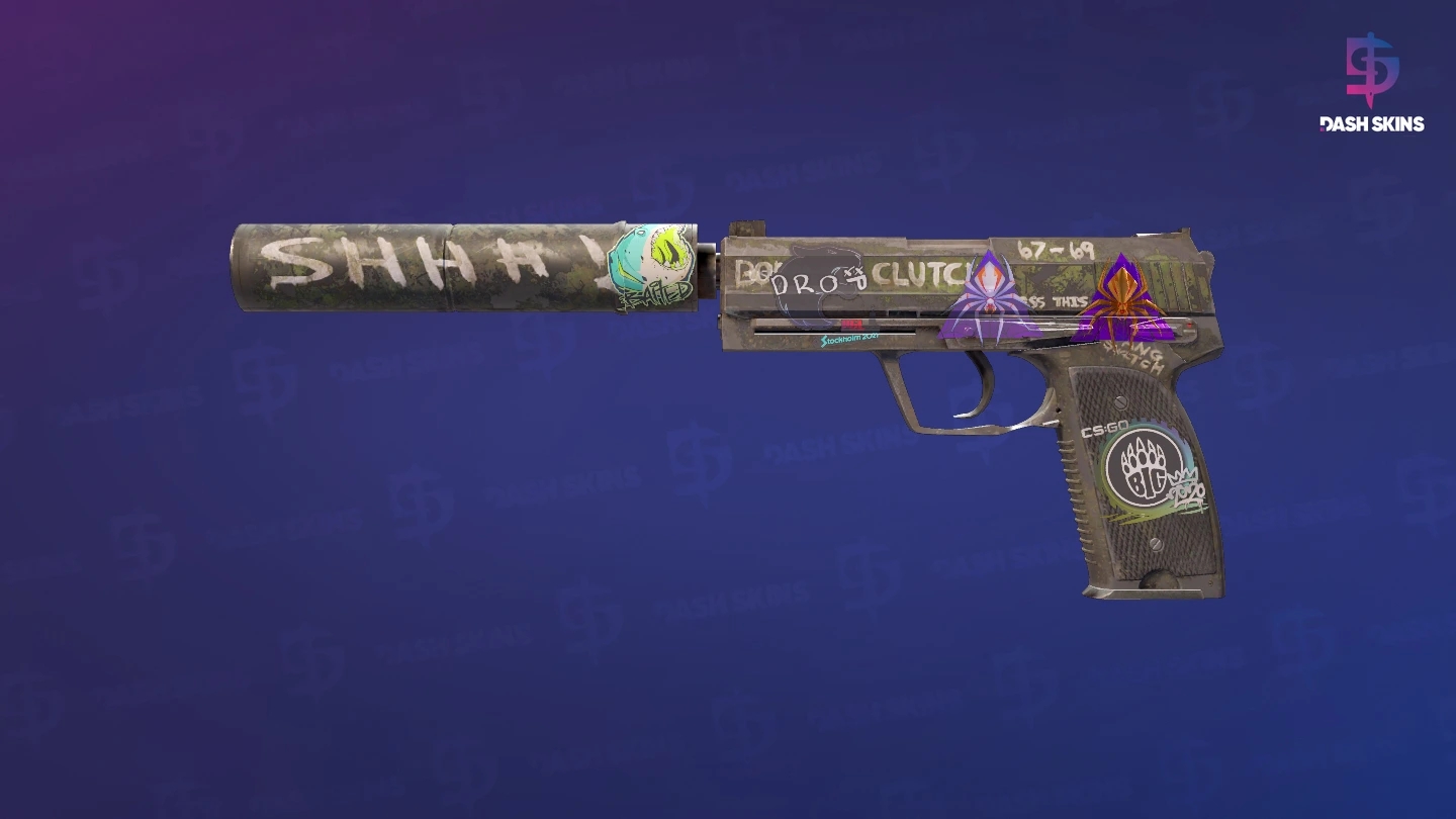USP-S | Flashback (Well-Worn) Screenshot Playside