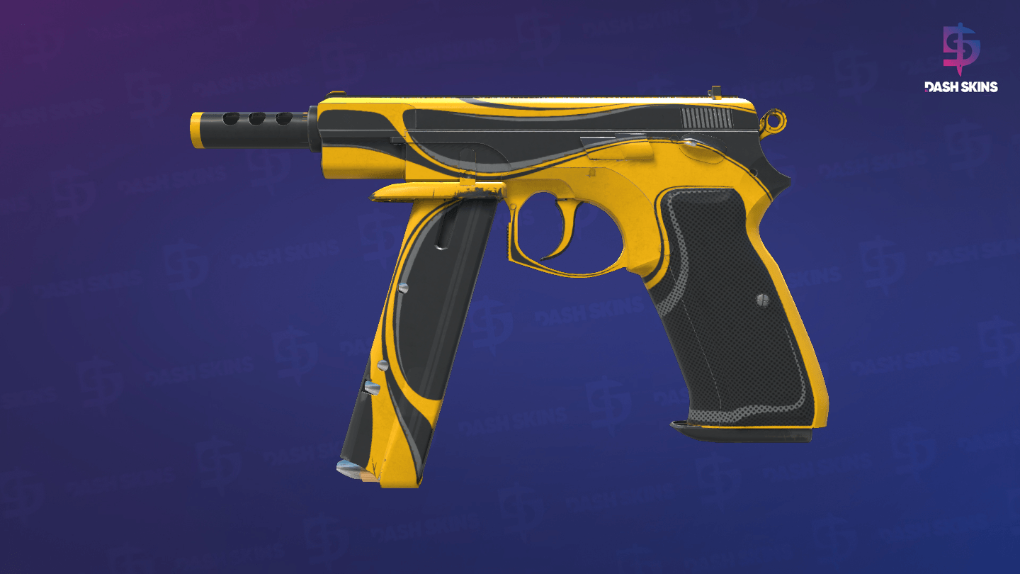 CZ75-Auto | Yellow Jacket (Minimal Wear) Screenshot Playside