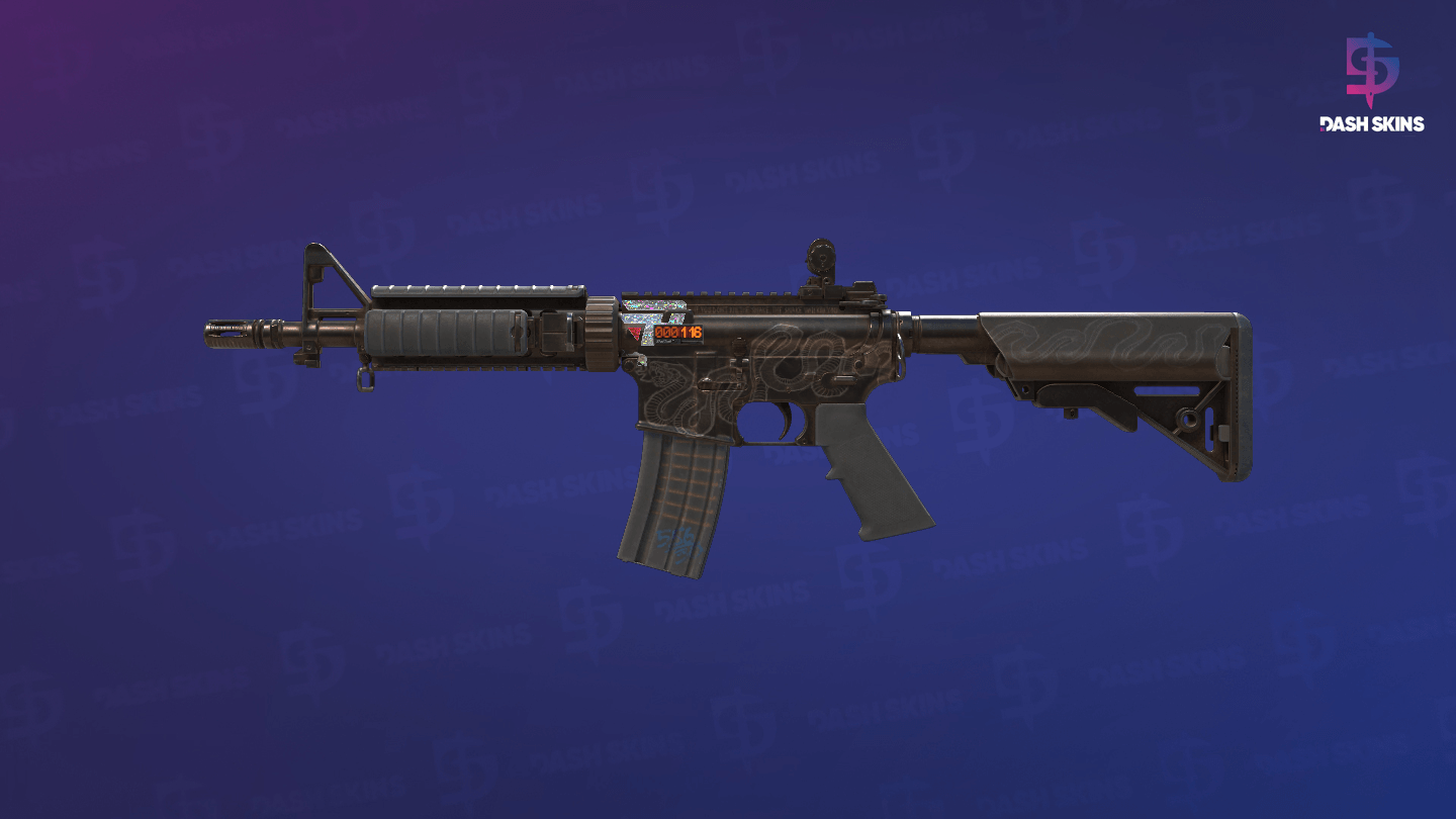StatTrak™ M4A4 | Etch Lord (Battle-Scarred) Screenshot Playside
