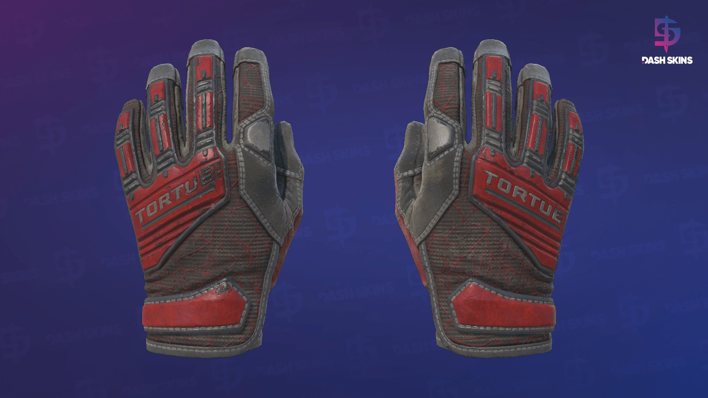 ★ Specialist Gloves | Crimson Web (Well-Worn) Screenshot Playside