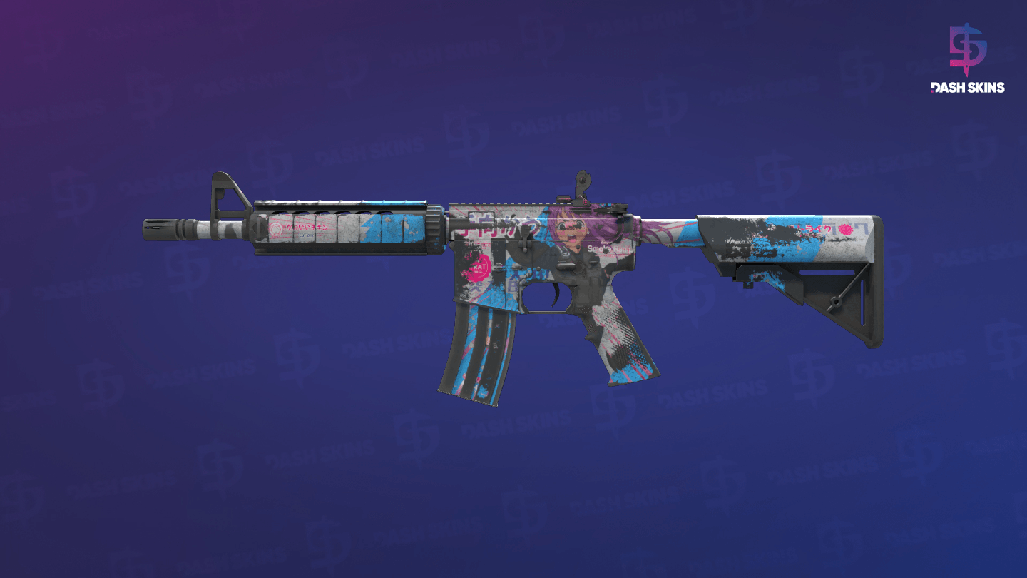 M4A4 | Temukau (Battle-Scarred) Screenshot Playside