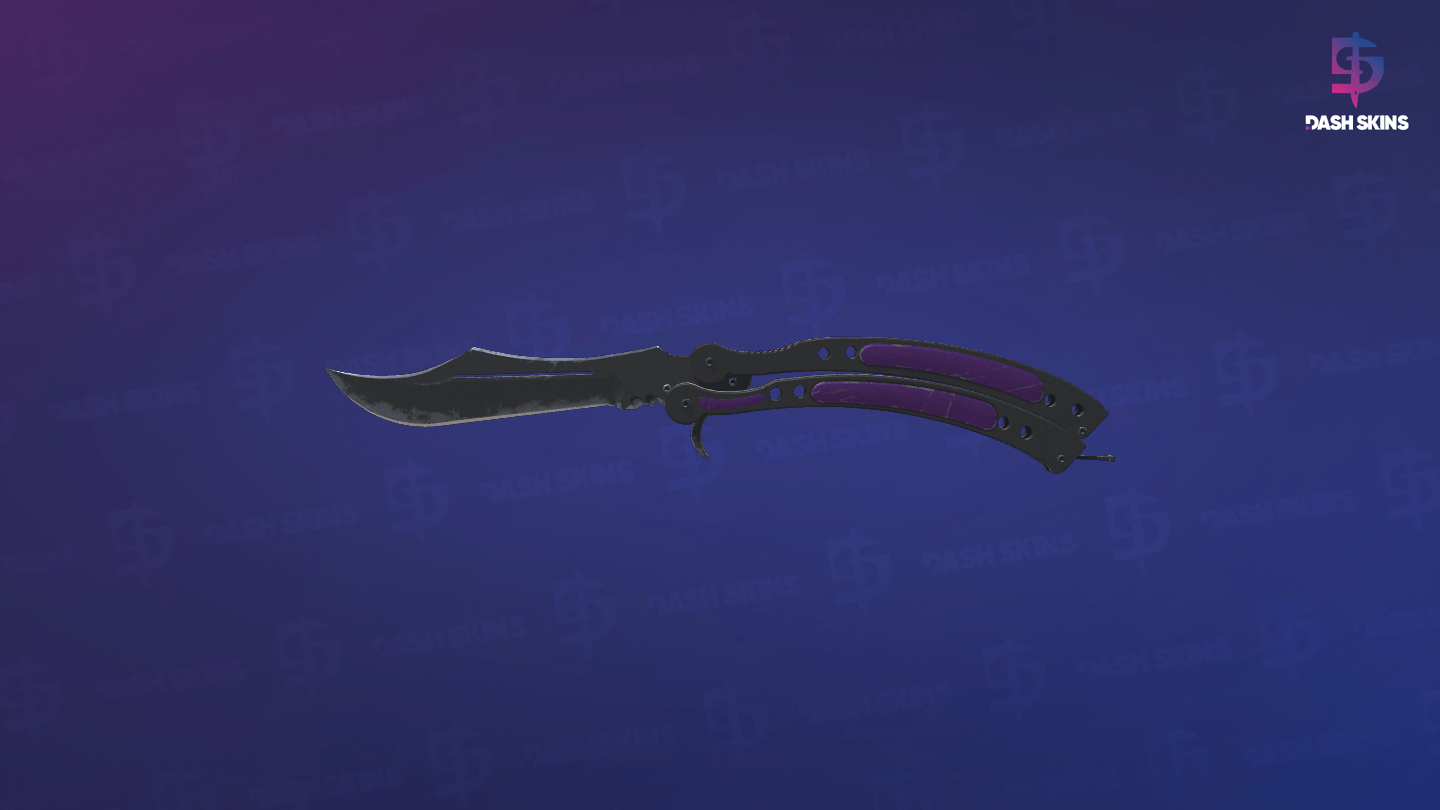 ★ Butterfly Knife | Ultraviolet (Field-Tested) Screenshot Playside
