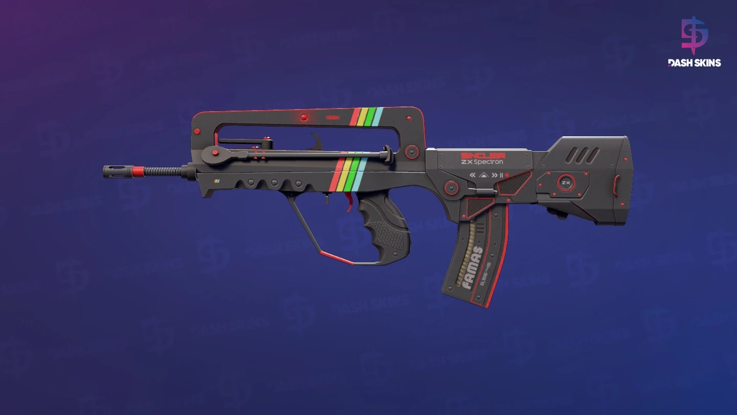 FAMAS | ZX Spectron (Well-Worn) Screenshot Playside