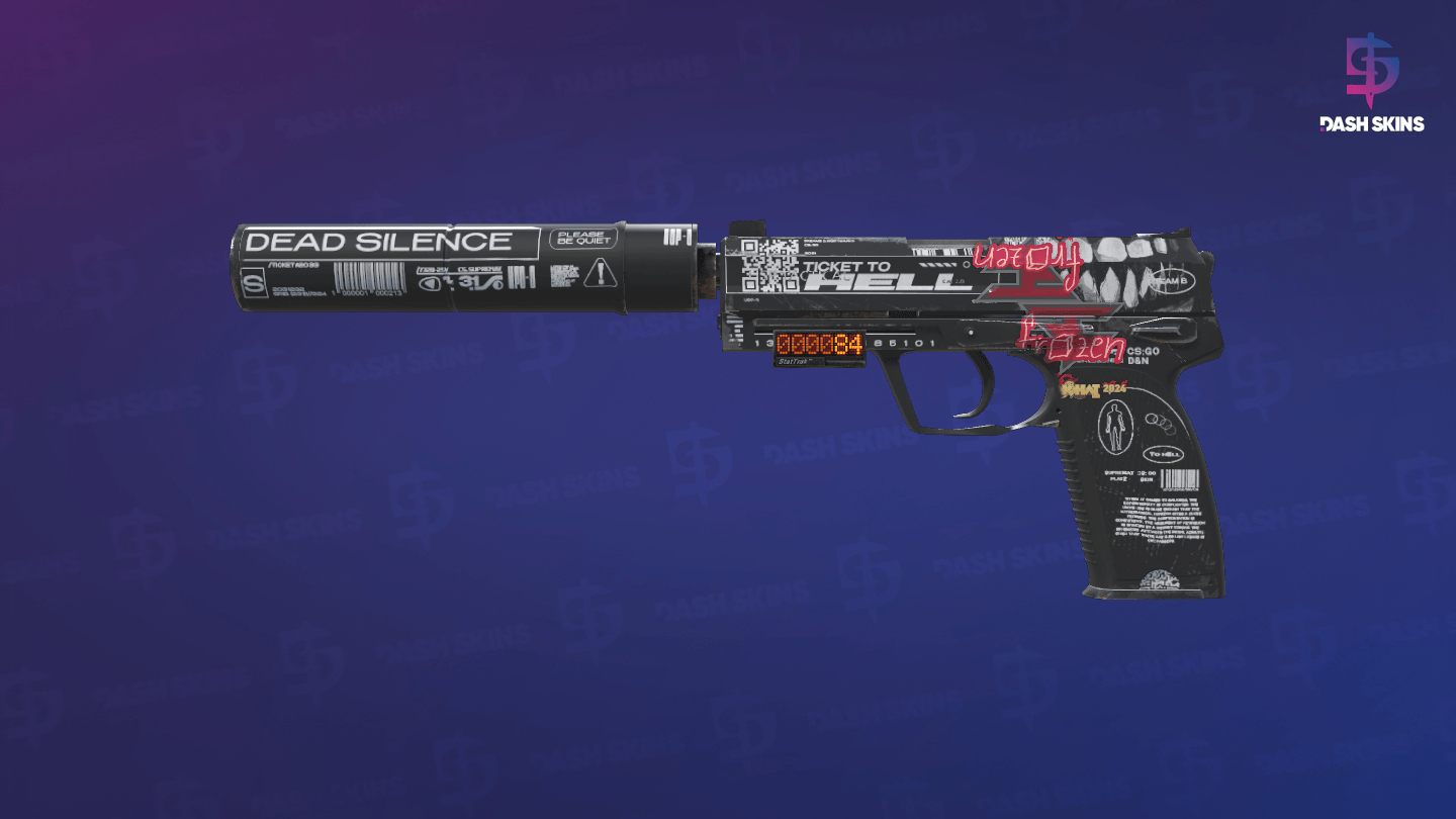 StatTrak™ USP-S | Ticket to Hell (Field-Tested) Screenshot Playside