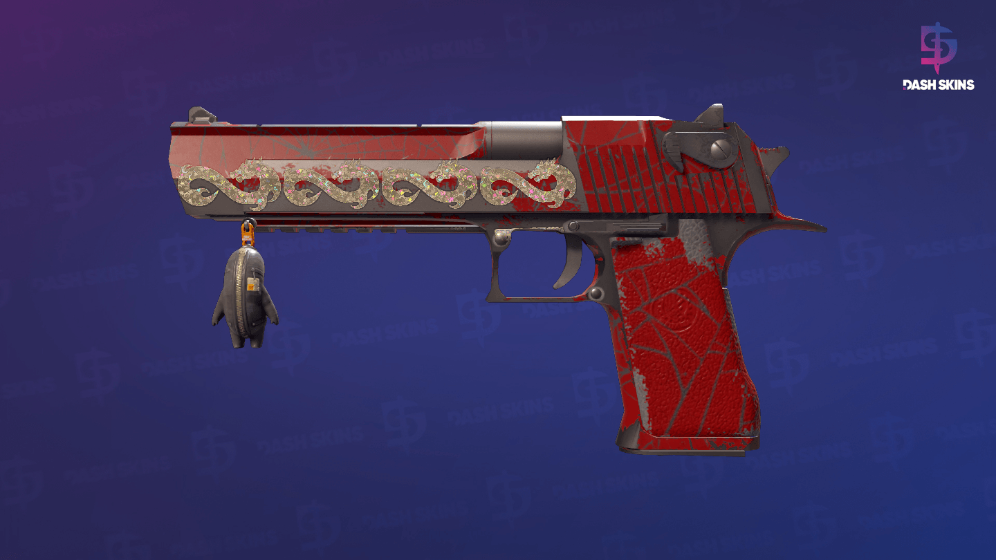 Desert Eagle | Crimson Web (Well-Worn) Screenshot Playside