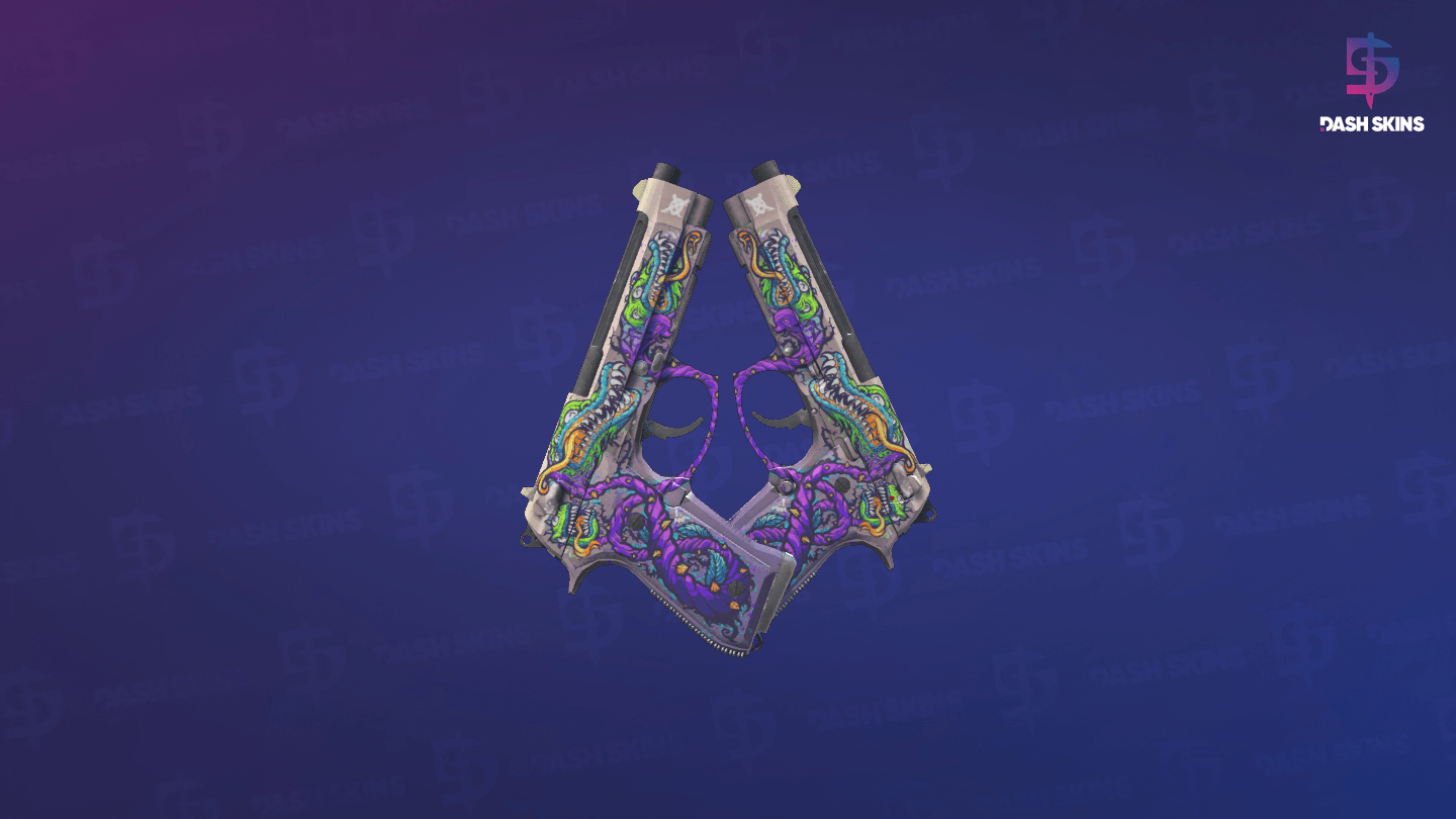Dual Berettas | Flora Carnivora (Minimal Wear) Screenshot Playside
