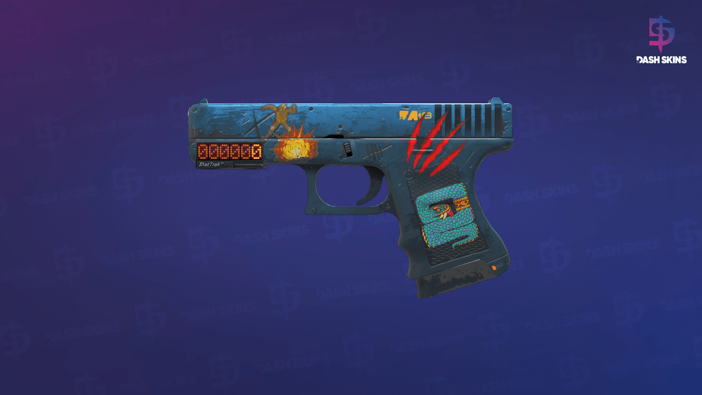 StatTrak™ Glock-18 | Off World (Field-Tested) Screenshot Playside
