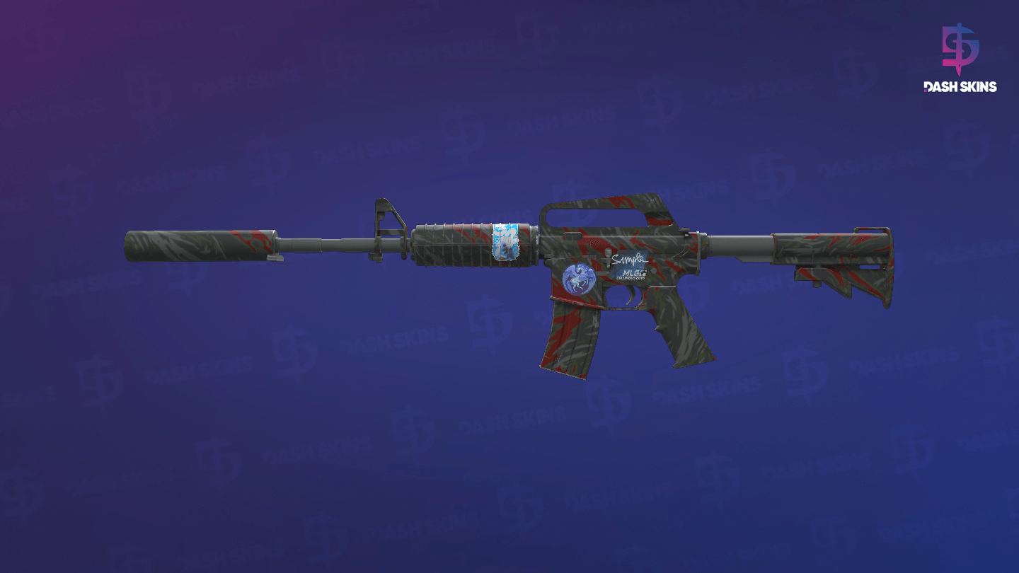 M4A1-S | Blood Tiger (Minimal Wear) Screenshot Playside