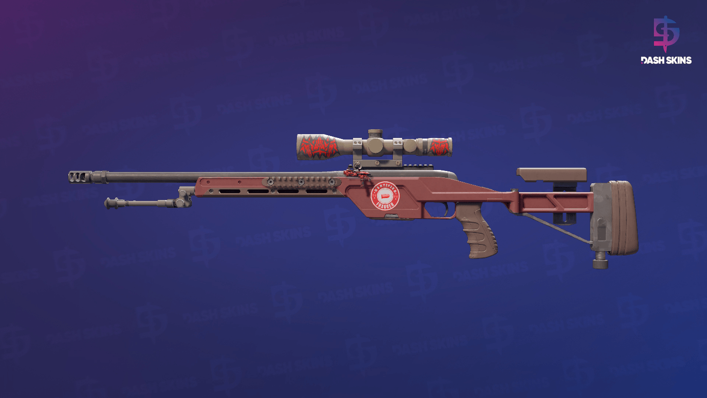 SSG 08 | Red Stone (Minimal Wear) Screenshot Playside