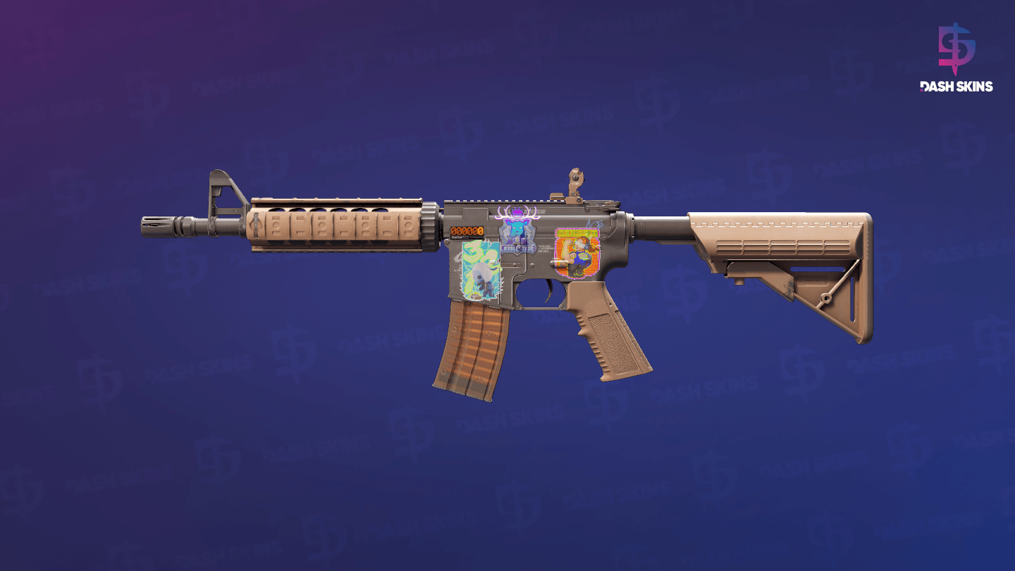StatTrak™ M4A4 | Poly Mag (Minimal Wear) Screenshot Playside