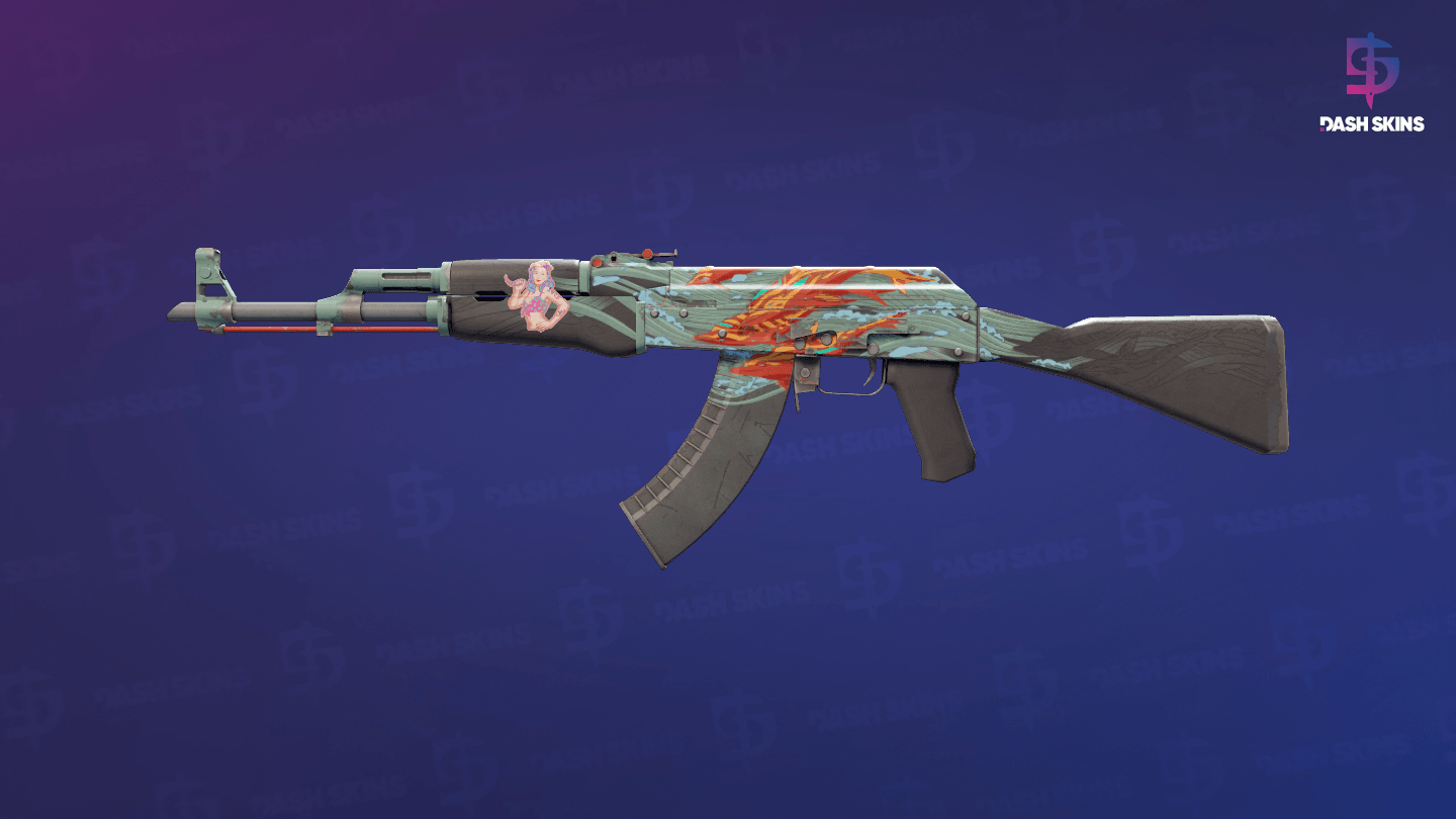 AK-47 | Aquamarine Revenge (Field-Tested) Screenshot Playside