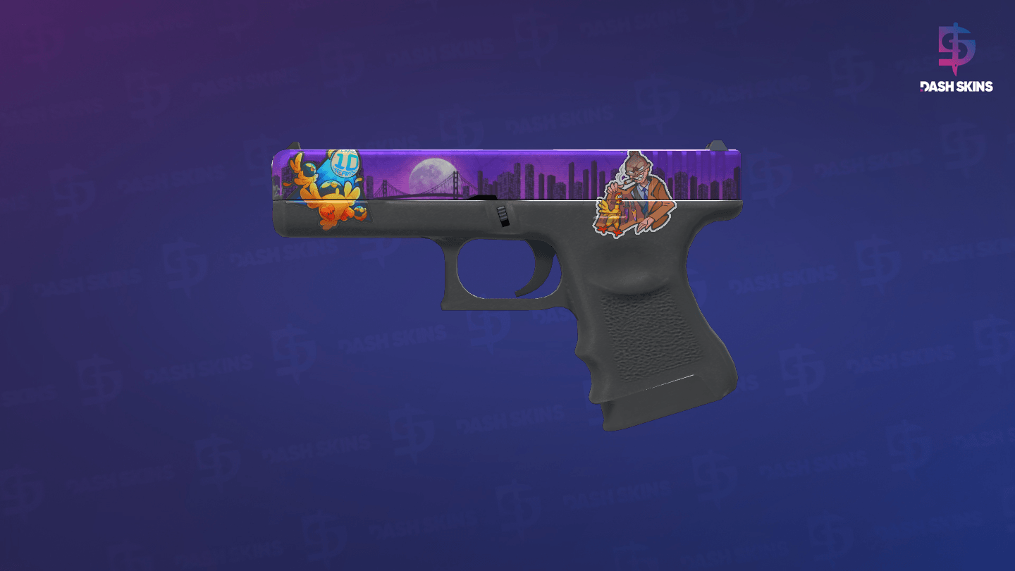 Glock-18 | Moonrise (Minimal Wear) Screenshot Playside