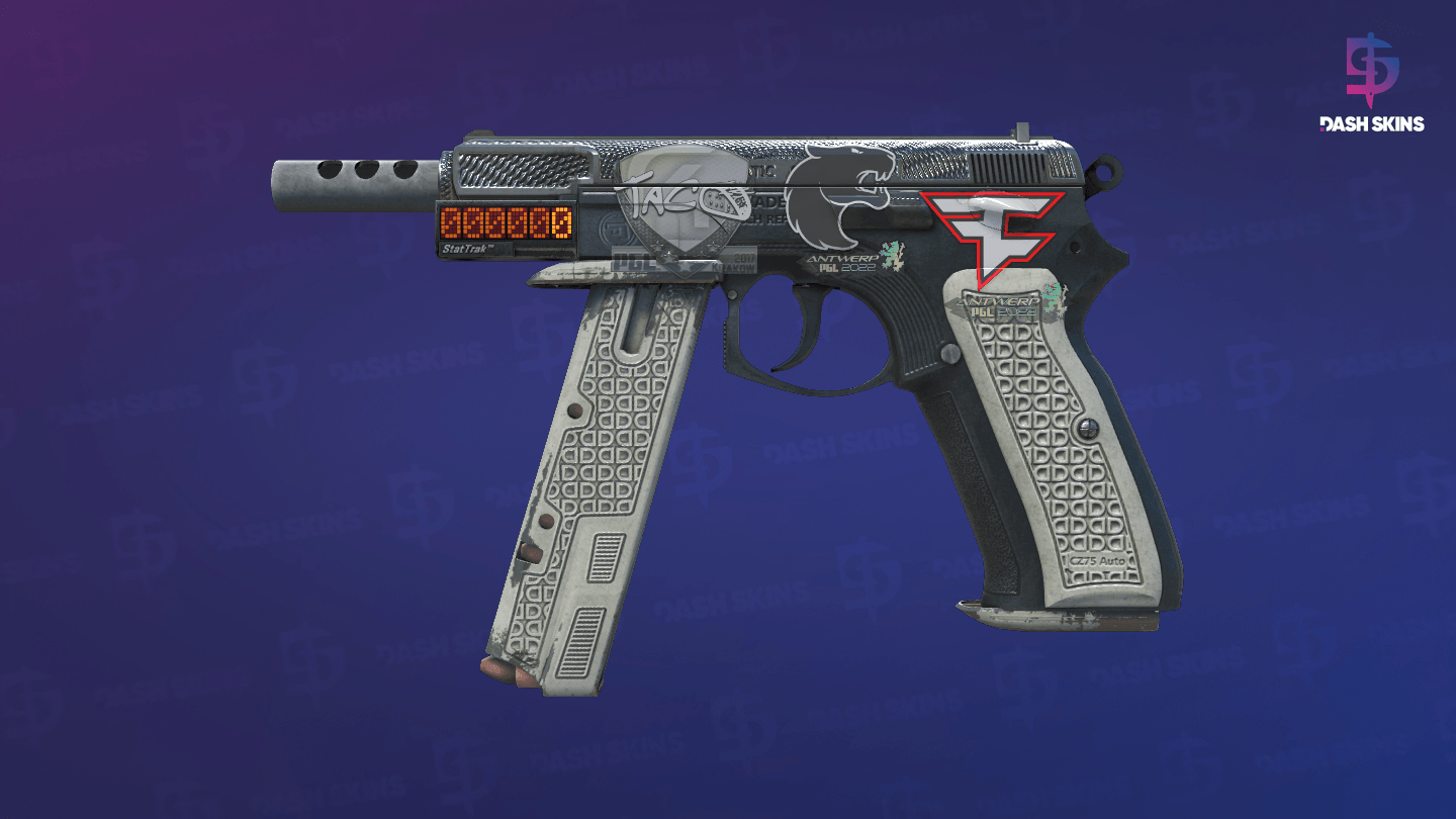 StatTrak™ CZ75-Auto | Imprint (Well-Worn) Screenshot Playside