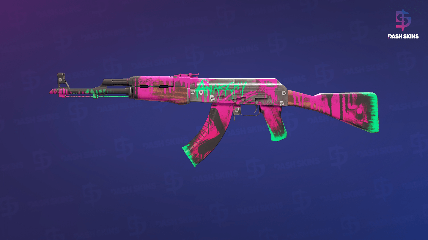 AK-47 | Neon Revolution (Minimal Wear) Screenshot Playside