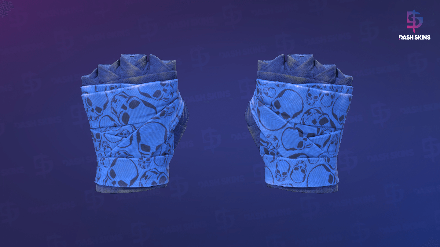 ★ Hand Wraps | Cobalt Skulls (Field-Tested) Screenshot Playside