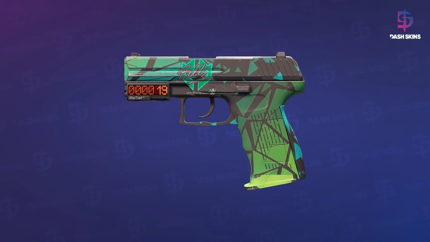StatTrak™ P2000 | Pulse (Minimal Wear) Screenshot Playside