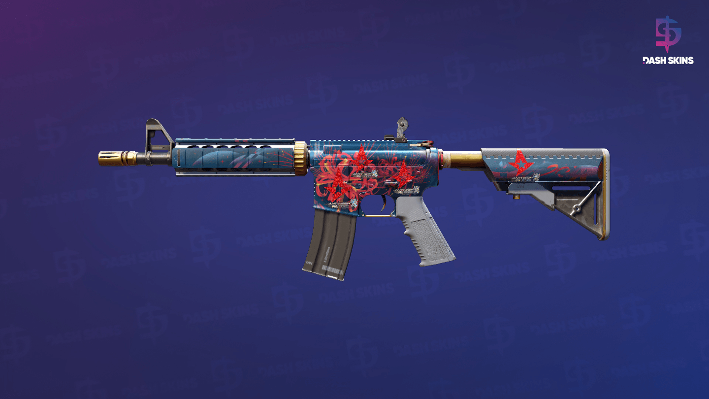 M4A4 | Spider Lily (Minimal Wear) Screenshot Playside