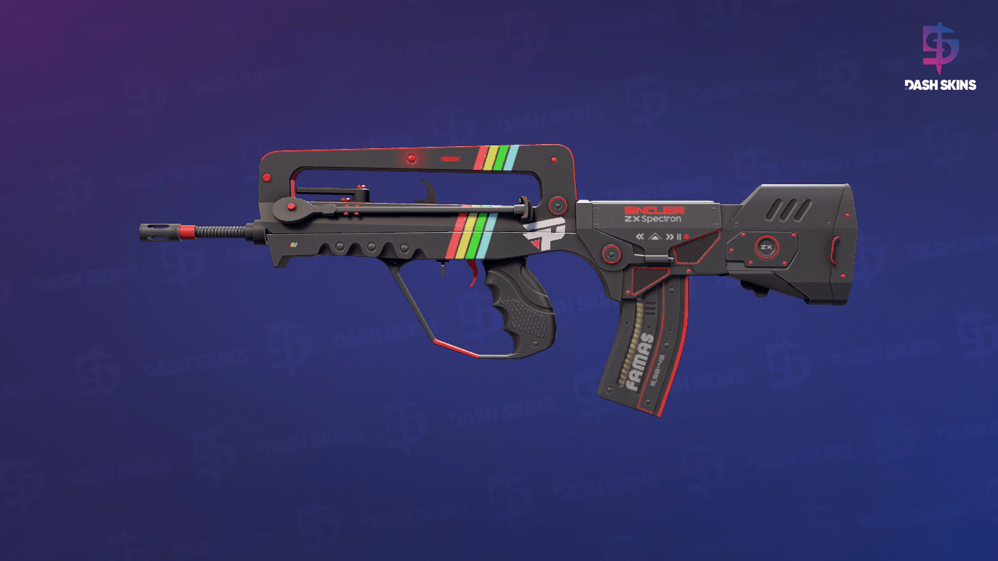 FAMAS | ZX Spectron (Minimal Wear) Screenshot Playside