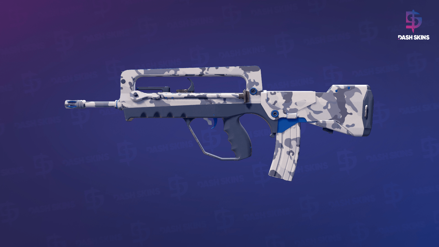 FAMAS | Yeti Camo (Minimal Wear) Screenshot Playside