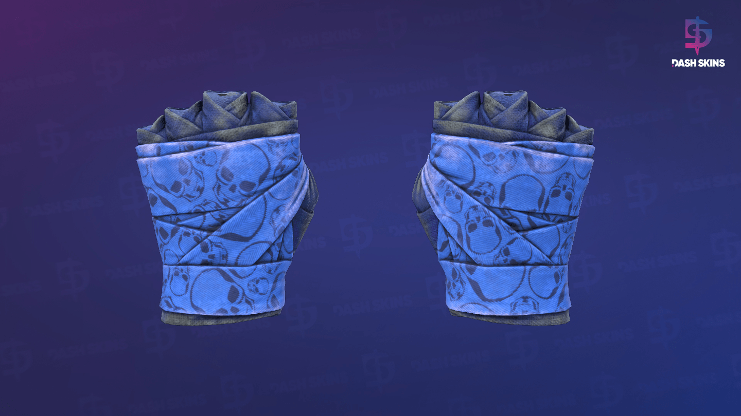 ★ Hand Wraps | Cobalt Skulls (Battle-Scarred) Screenshot Playside