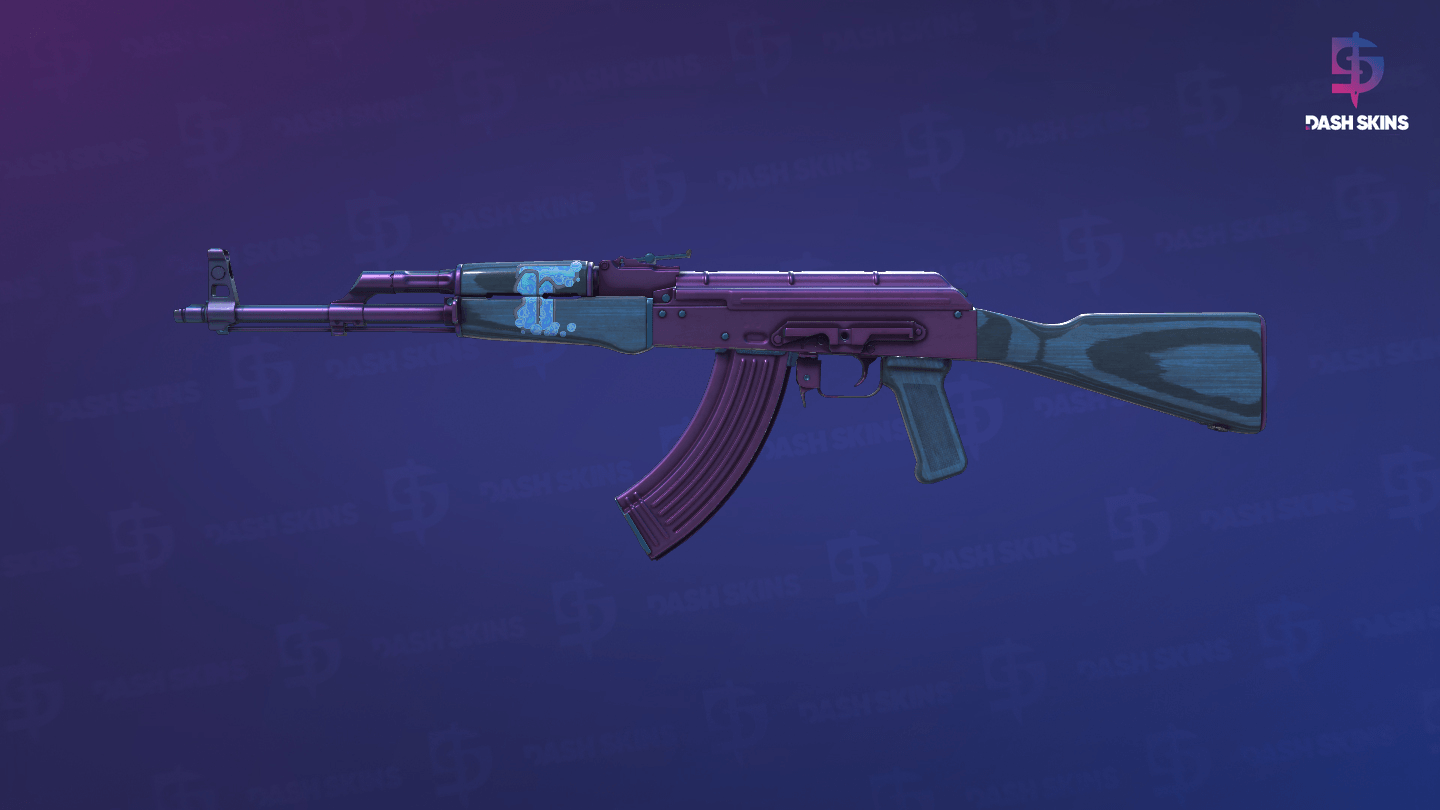 AK-47 | Midnight Laminate (Minimal Wear) Screenshot Playside