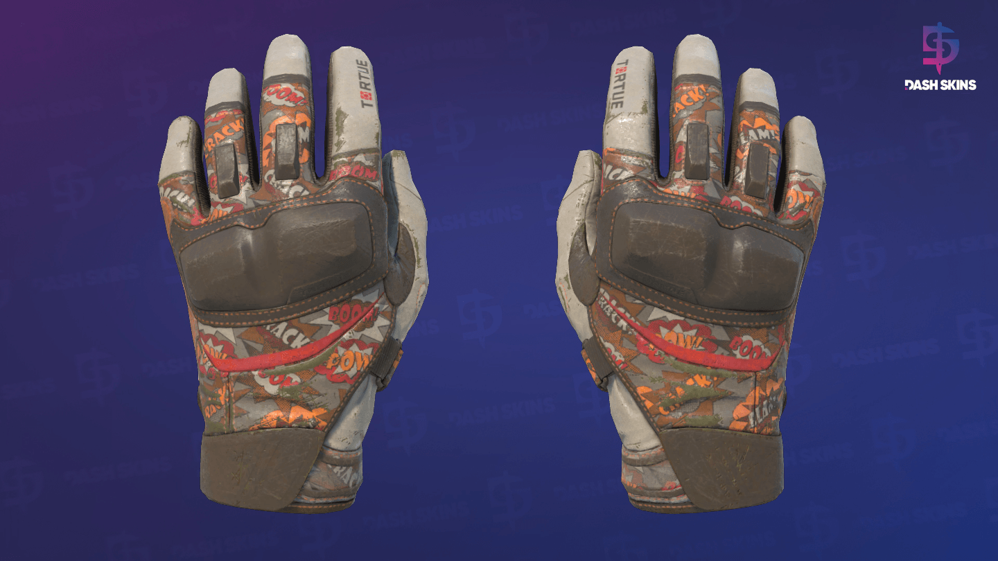 ★ Moto Gloves | POW! (Well-Worn) Screenshot Playside