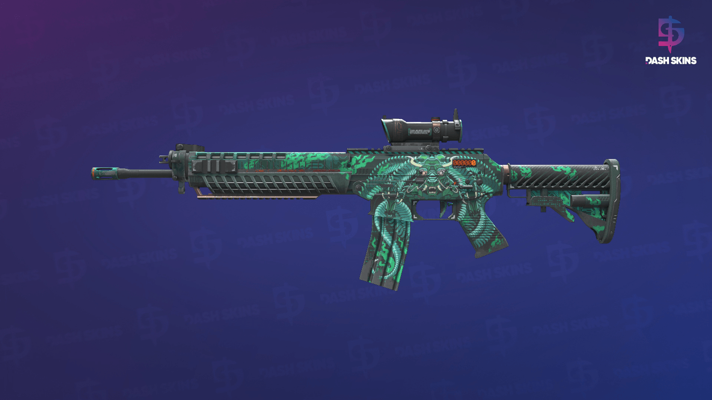 StatTrak™ SG 553 | Dragon Tech (Field-Tested) Screenshot Playside