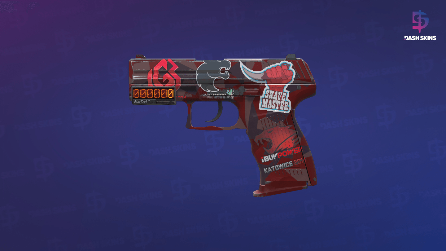 StatTrak™ P2000 | Red FragCam (Minimal Wear) Screenshot Playside