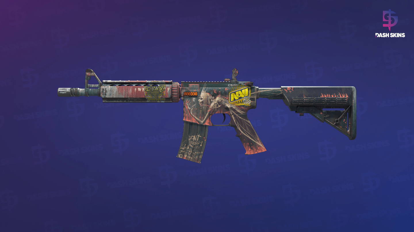 StatTrak™ M4A4 | Tooth Fairy (Well-Worn) Screenshot Playside