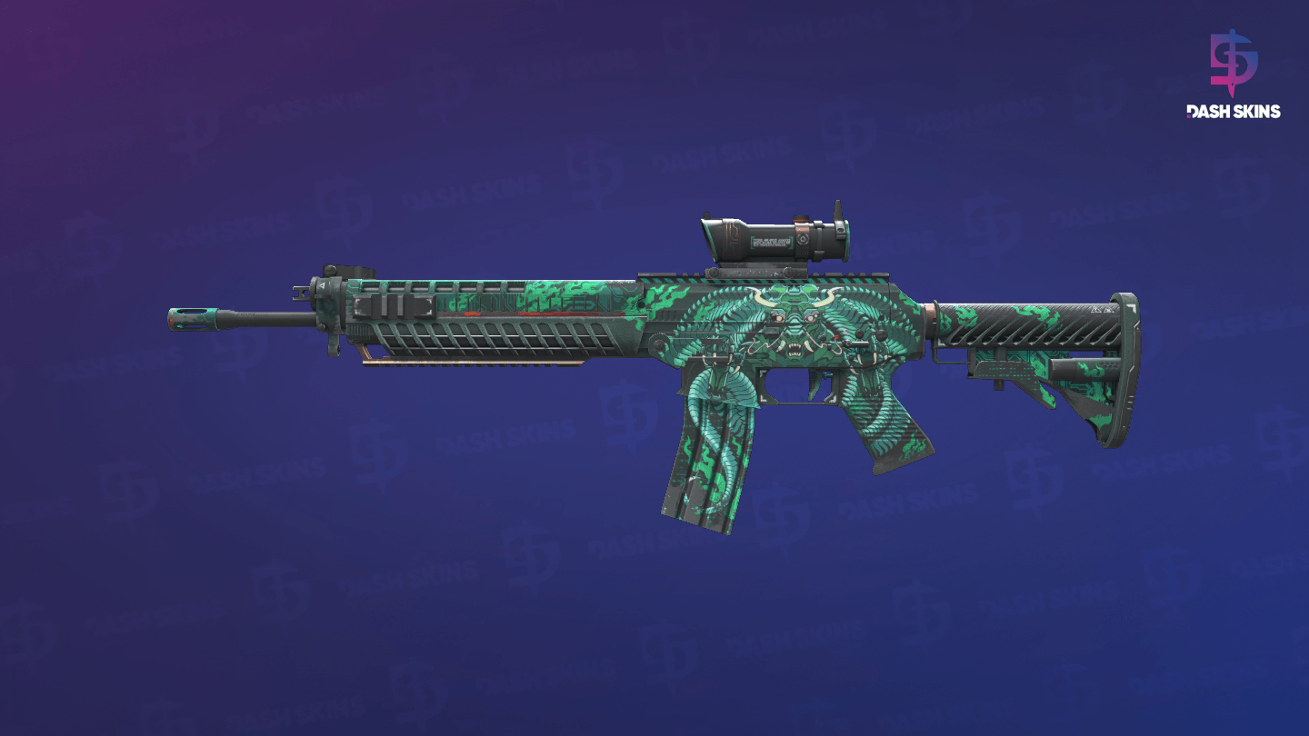 SG 553 | Dragon Tech (Field-Tested) Screenshot Playside