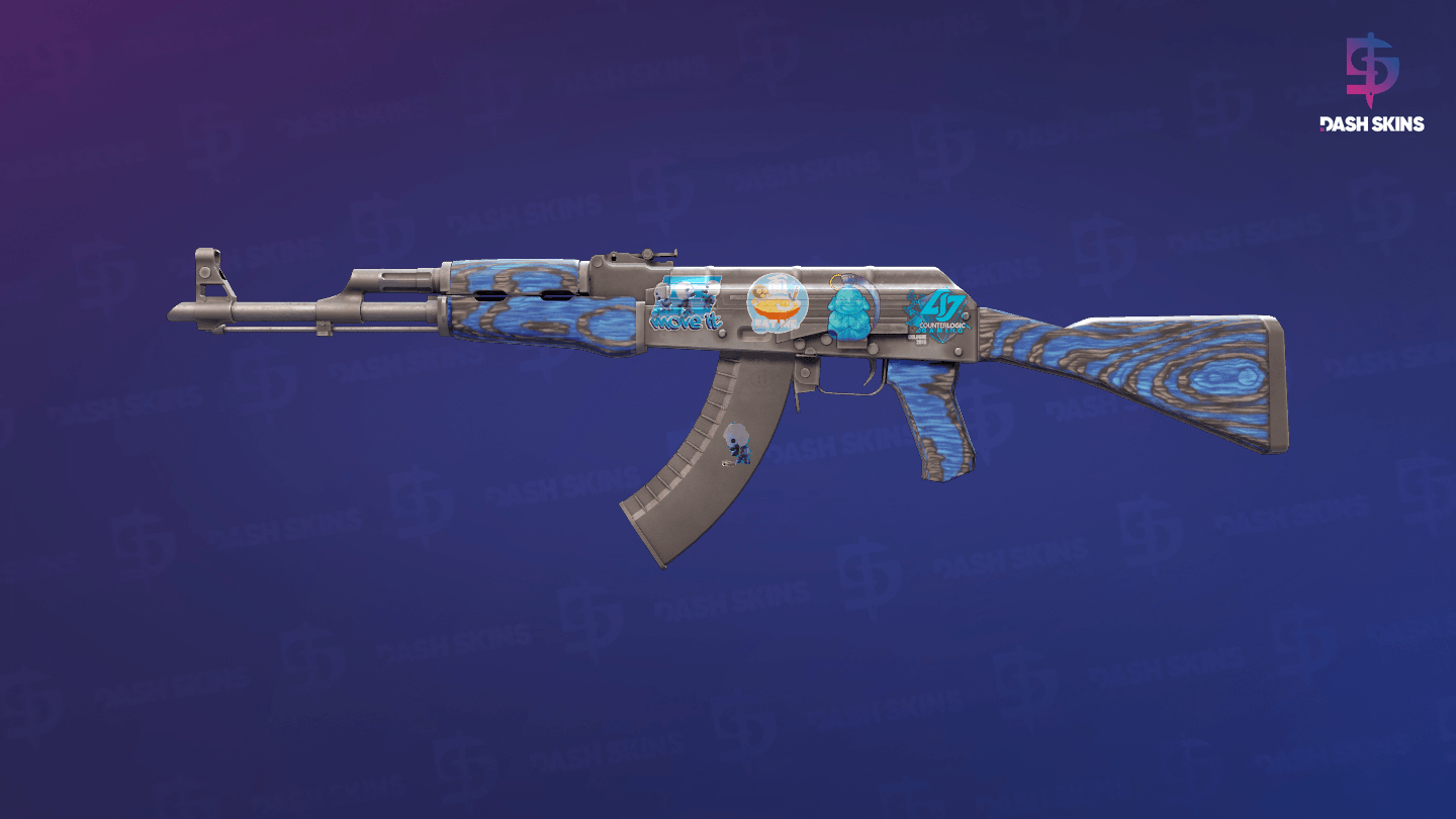 AK-47 | Blue Laminate (Field-Tested) Screenshot Playside