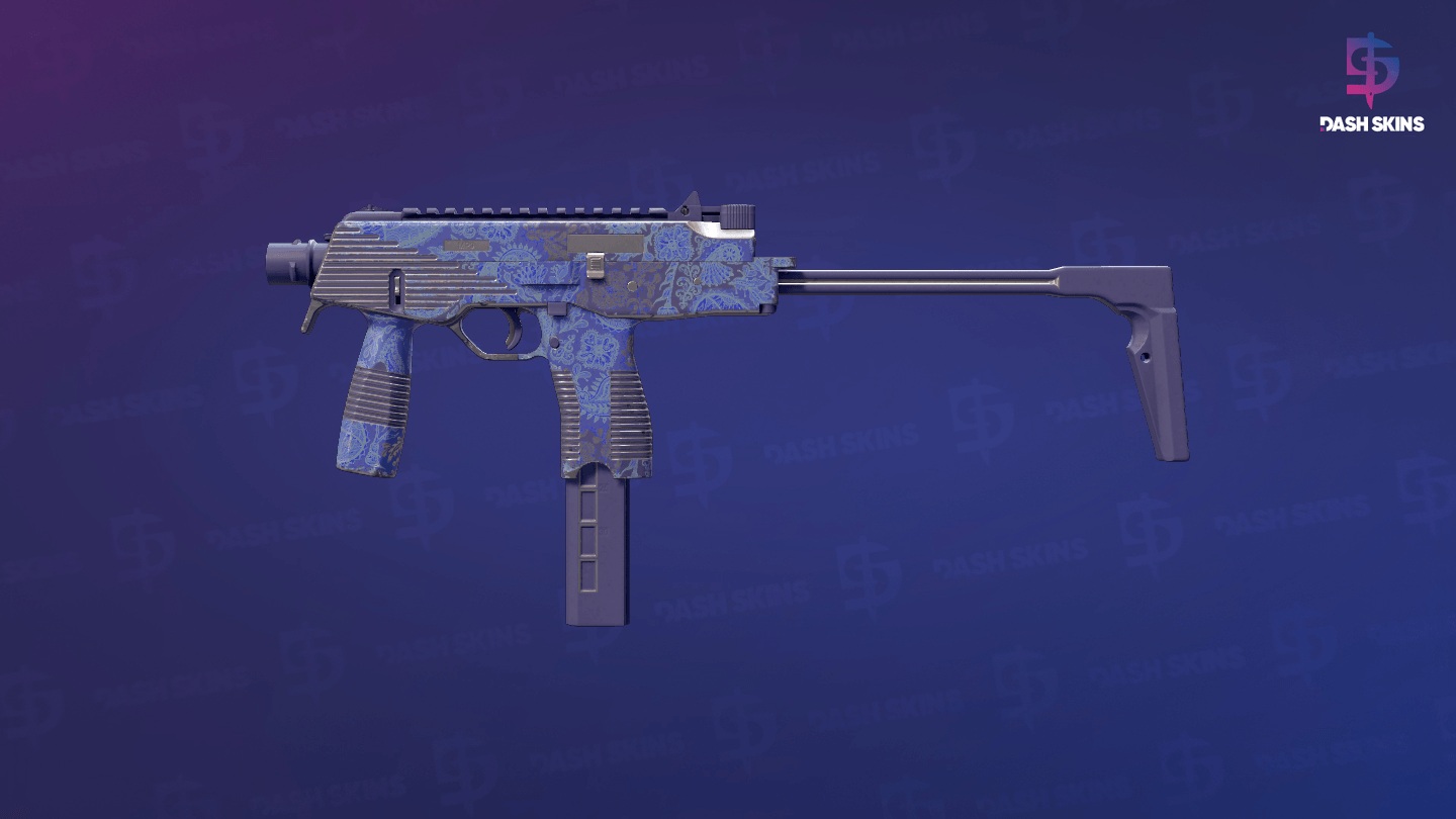 MP9 | Cobalt Paisley (Minimal Wear) Screenshot Playside
