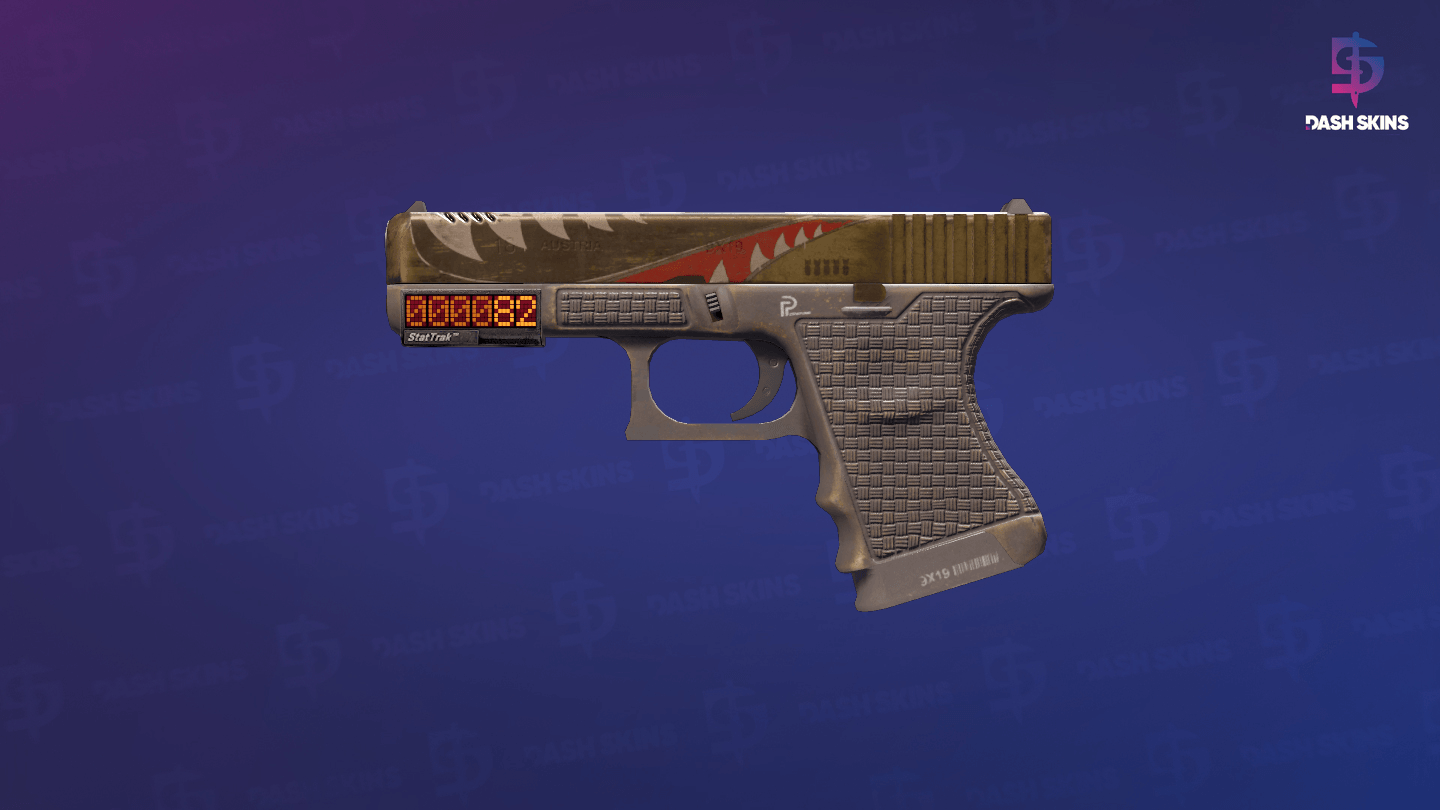 StatTrak™ Glock-18 | Warhawk (Well-Worn) Screenshot Playside