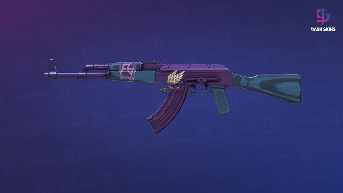 AK-47 | Midnight Laminate (Minimal Wear) Screenshot Playside