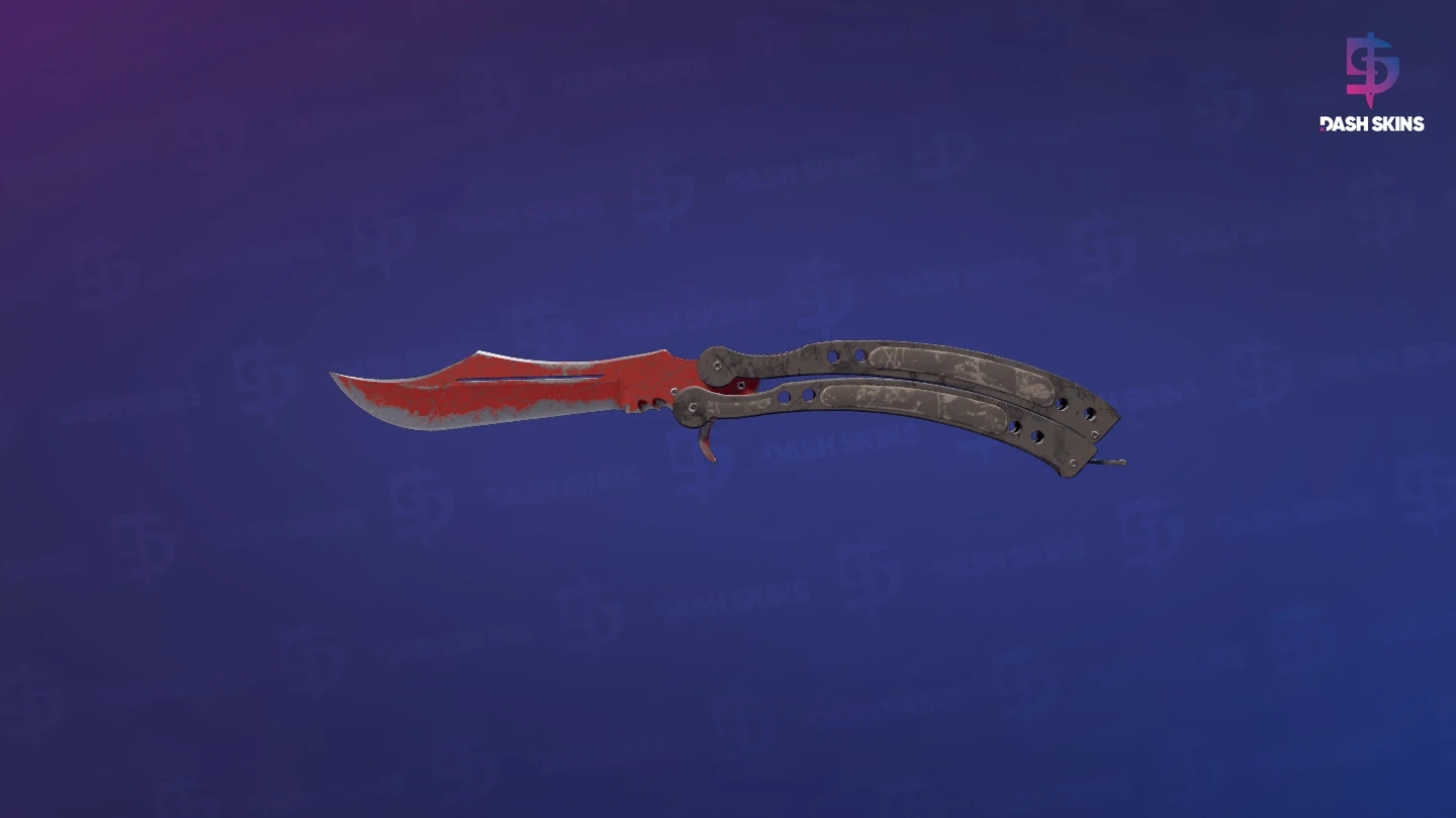 ★ Butterfly Knife | Crimson Web (Battle-Scarred) Screenshot Playside
