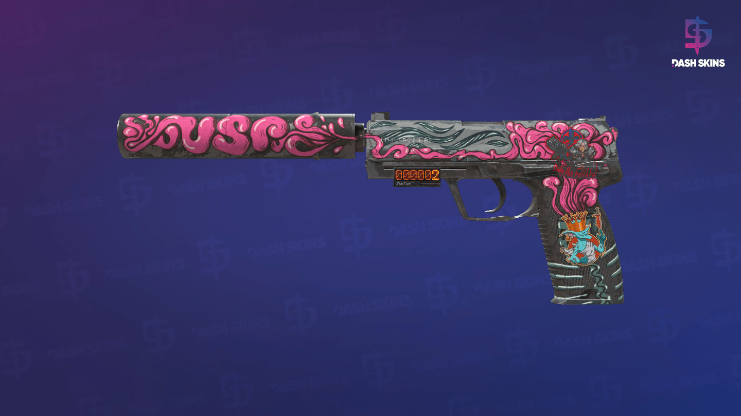 StatTrak™ USP-S | Cortex (Battle-Scarred) Screenshot Playside