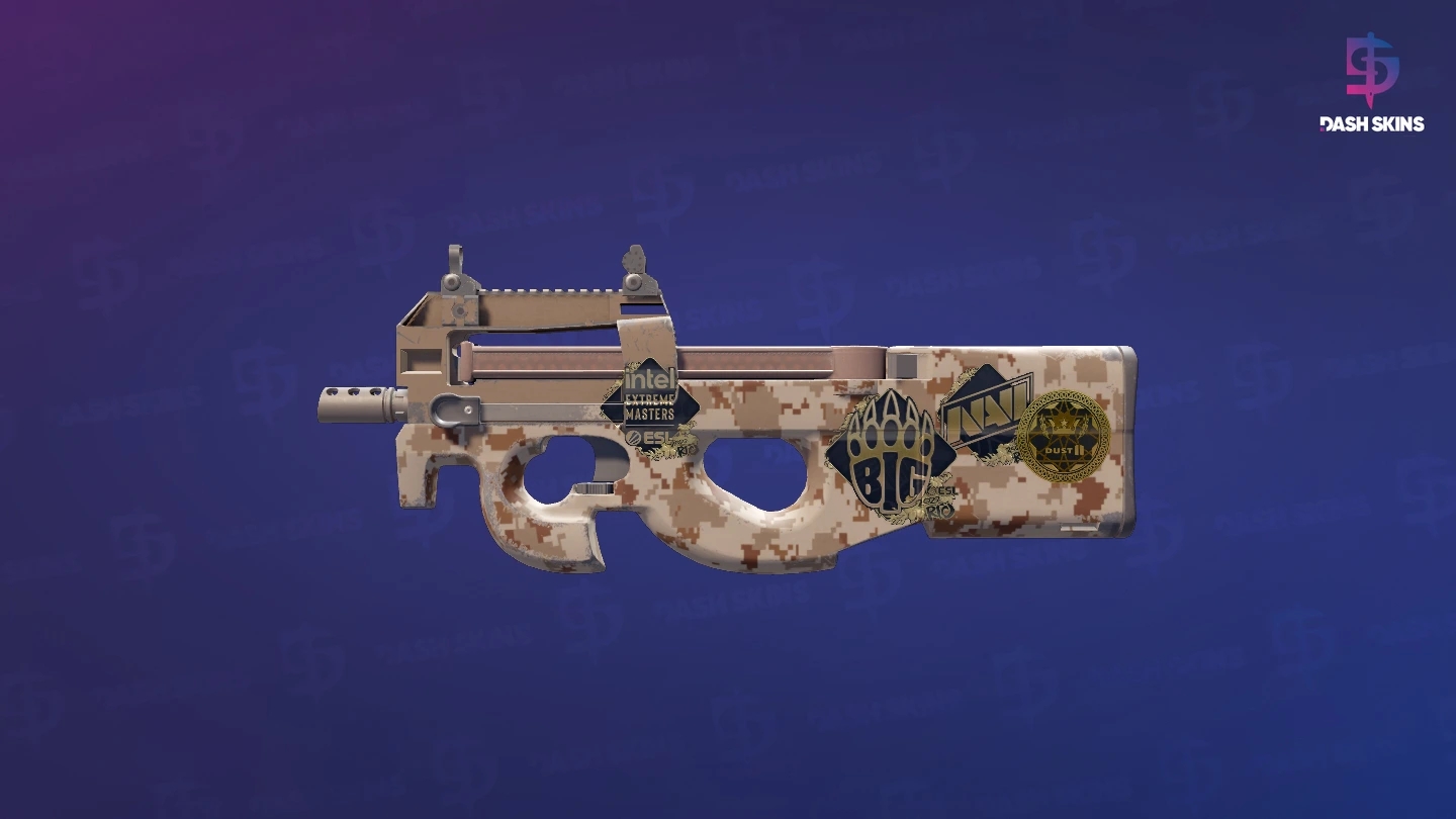 Souvenir P90 | Desert DDPAT (Minimal Wear) Screenshot Playside