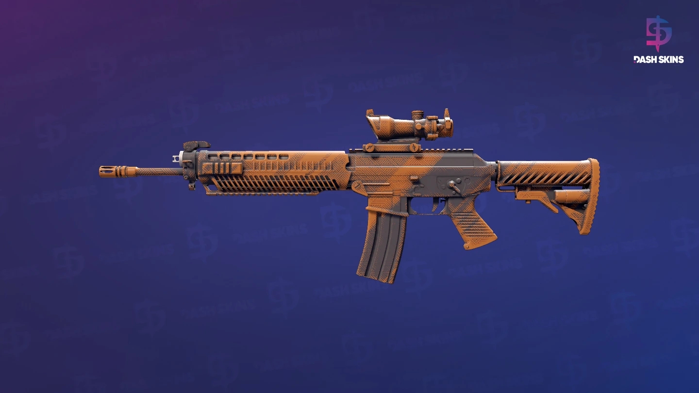 SG 553 | Basket Halftone (Factory New) Screenshot Playside