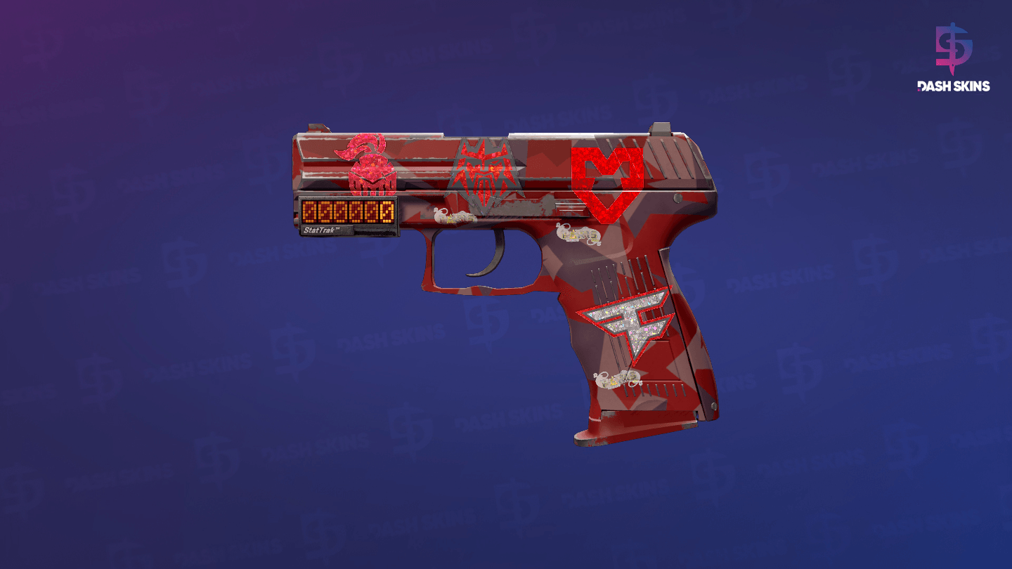 StatTrak™ P2000 | Red FragCam (Minimal Wear) Screenshot Playside