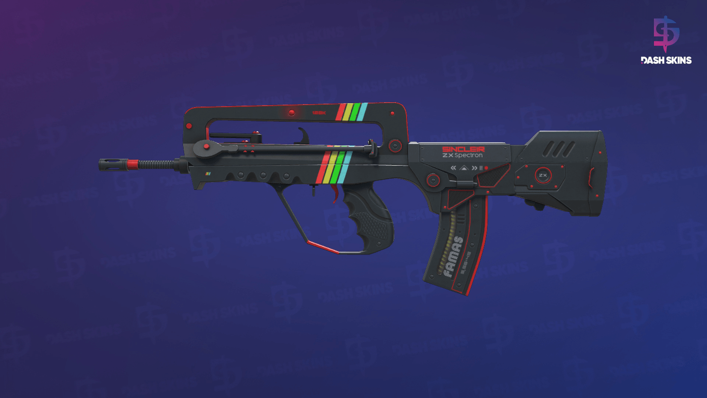 FAMAS | ZX Spectron (Well-Worn) Screenshot Playside