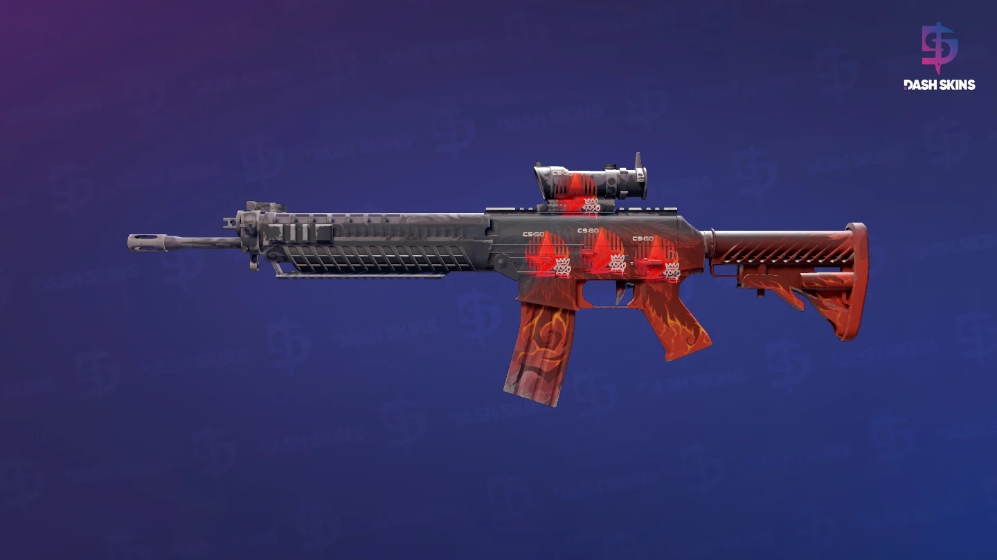 SG 553 | Darkwing (Well-Worn) Screenshot Playside