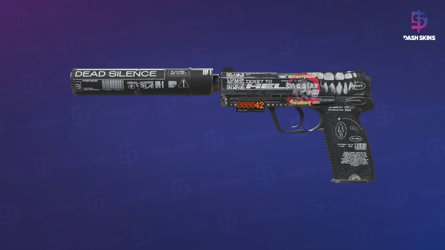 StatTrak™ USP-S | Ticket to Hell (Field-Tested) Screenshot Playside