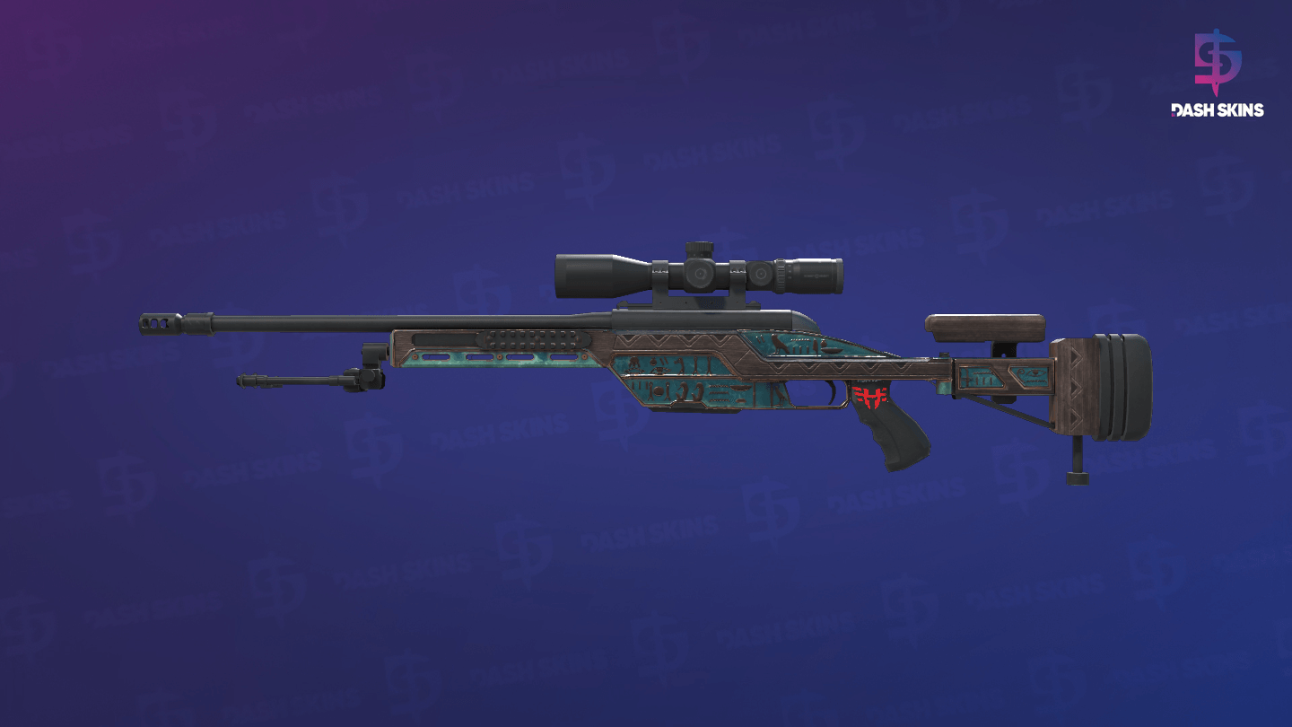 SSG 08 | Azure Glyph (Minimal Wear) Screenshot Playside