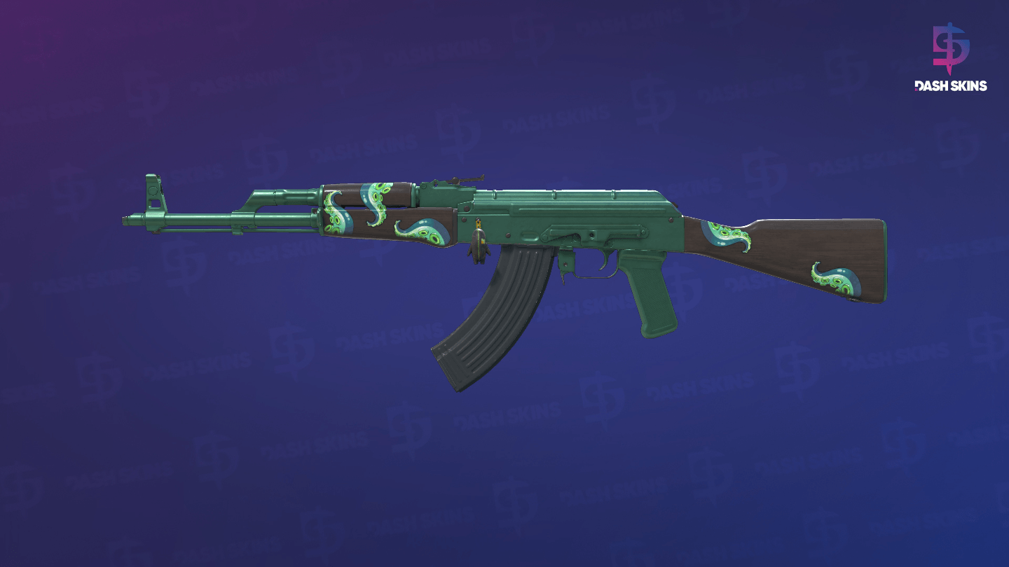 AK-47 | Wintergreen (Minimal Wear) Screenshot Playside
