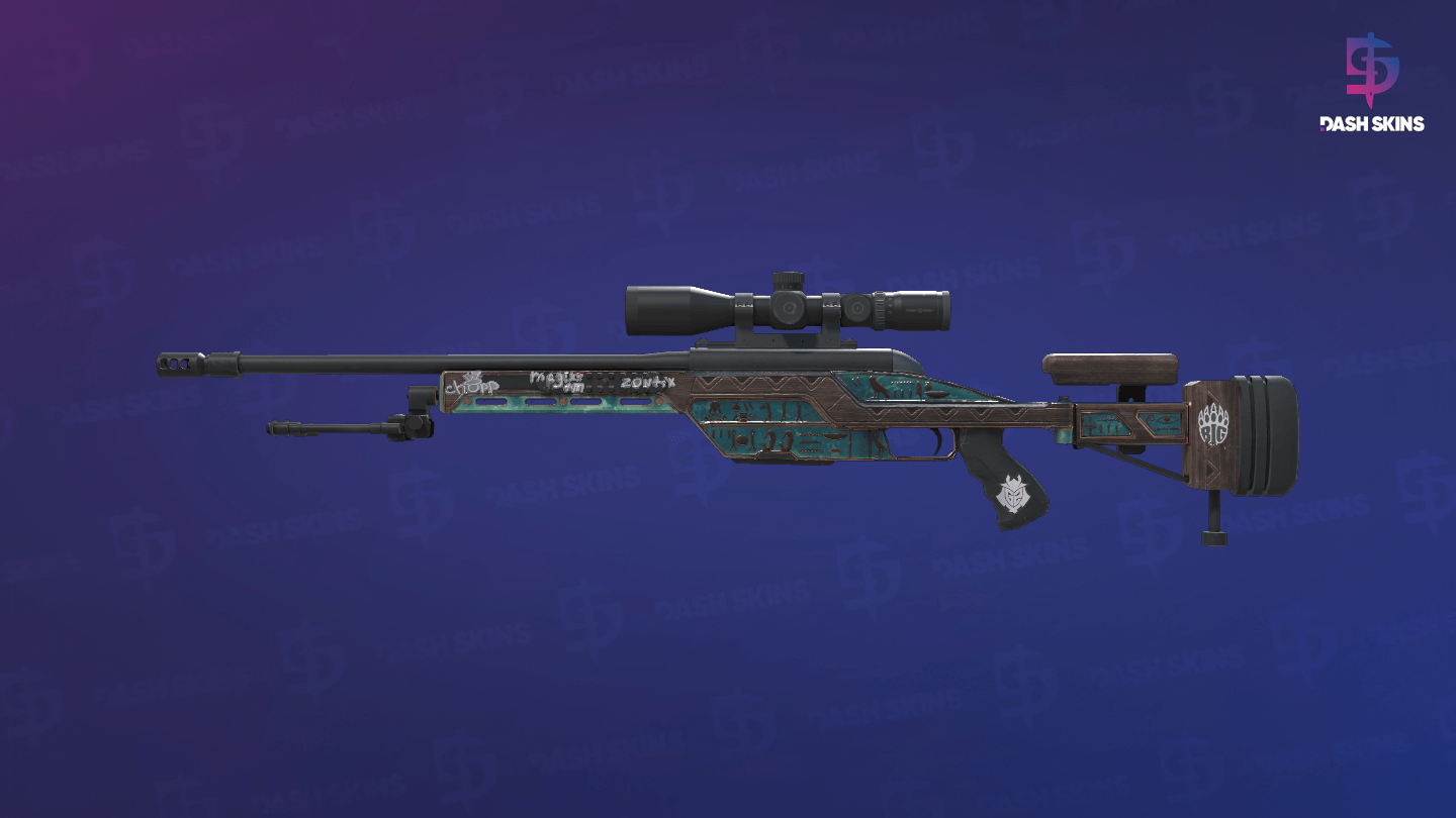 SSG 08 | Azure Glyph (Minimal Wear) Screenshot Playside