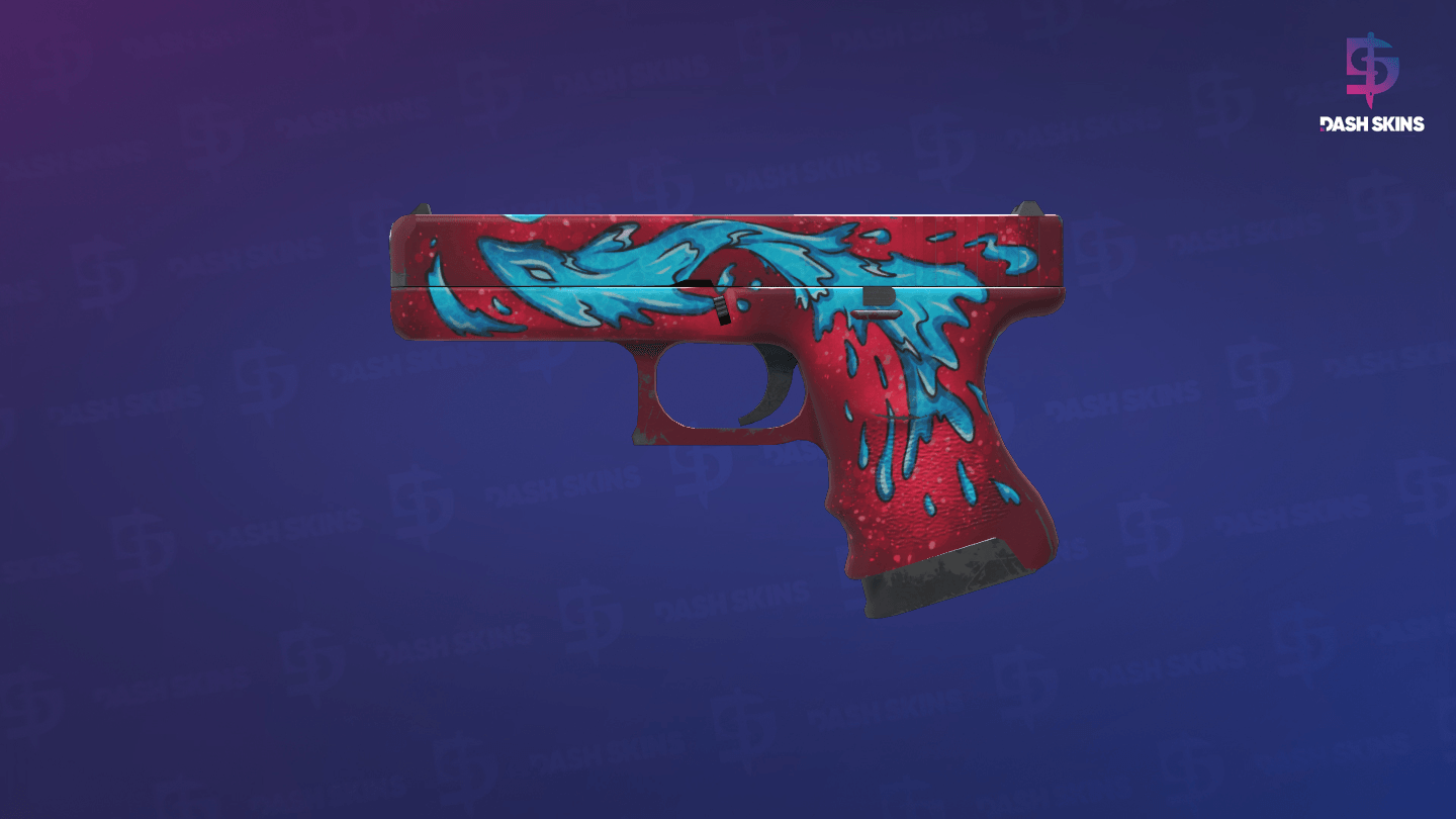 Glock-18 | Water Elemental (Minimal Wear) Screenshot Playside