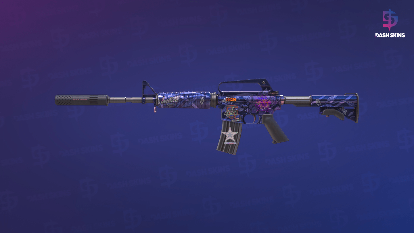 StatTrak™ M4A1-S | Black Lotus (Field-Tested) Screenshot Playside