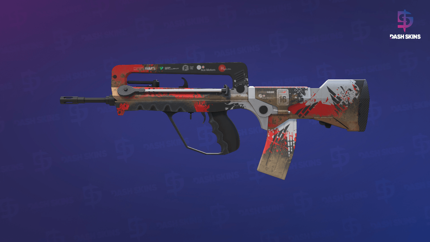 FAMAS | Roll Cage (Minimal Wear) Screenshot Playside