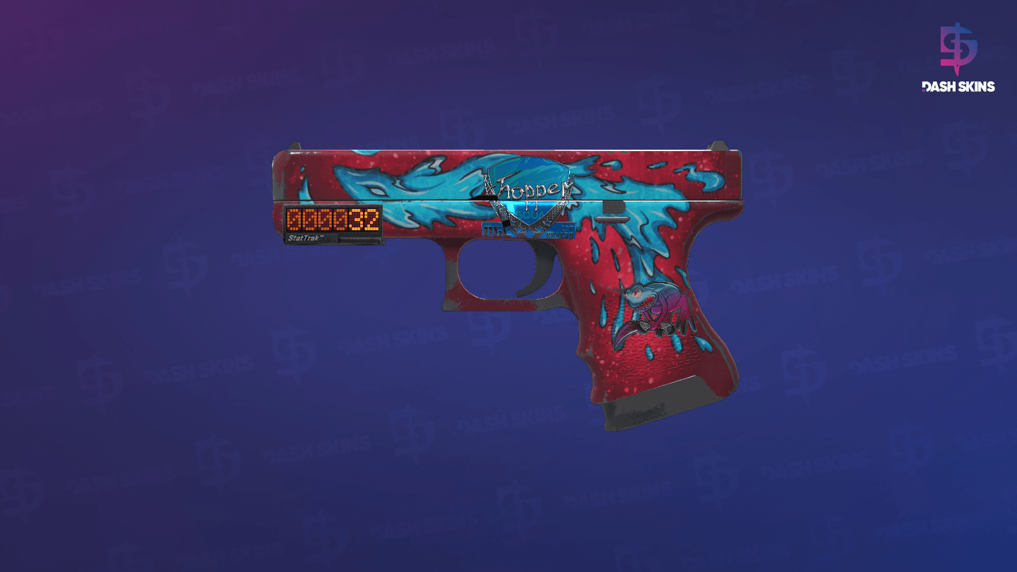 StatTrak™ Glock-18 | Water Elemental (Field-Tested) Screenshot Playside